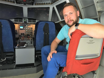 David Miklas z Radotína: Jak se staví simulátor letadla